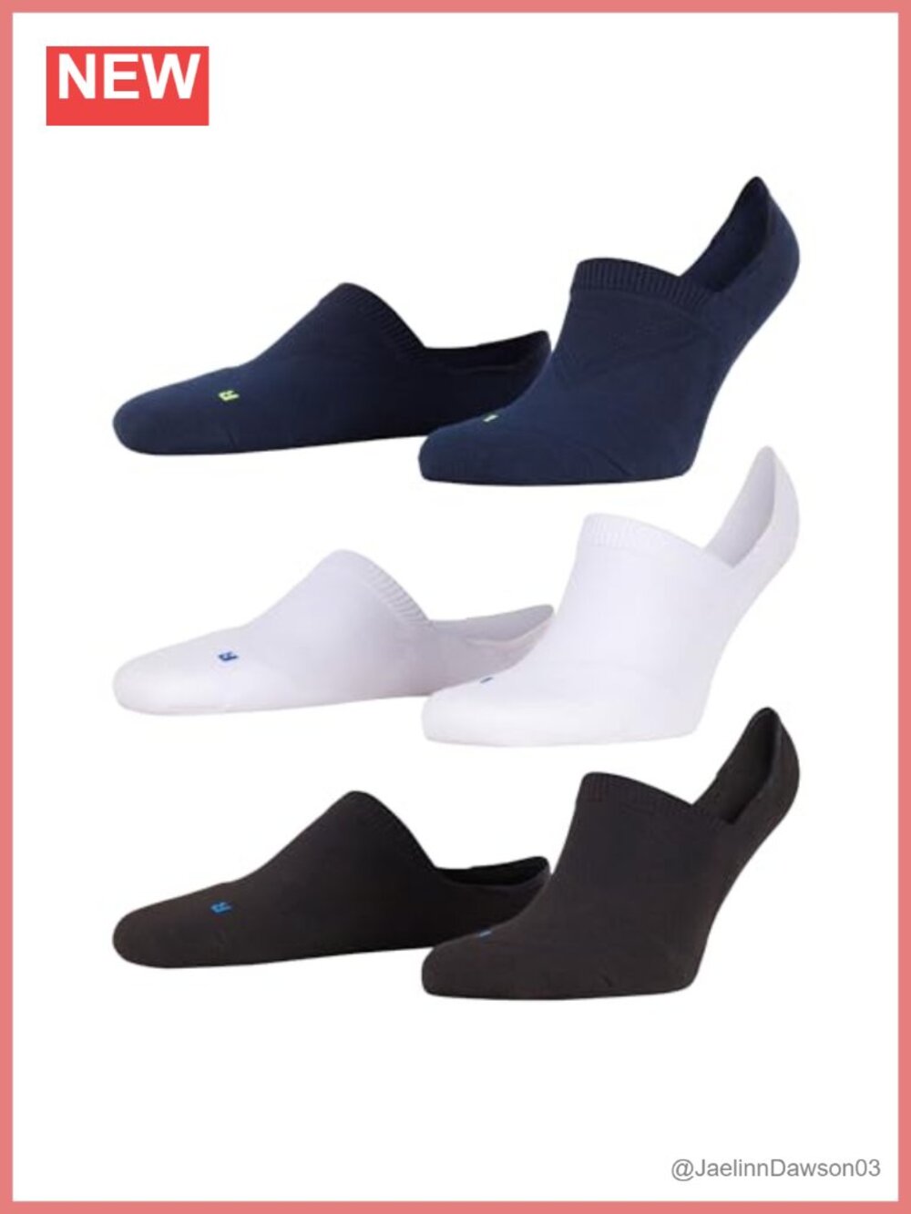 Invisible Low-Cut Socks with Non-Slip Grips, 3-Pair Bundle, Unisex